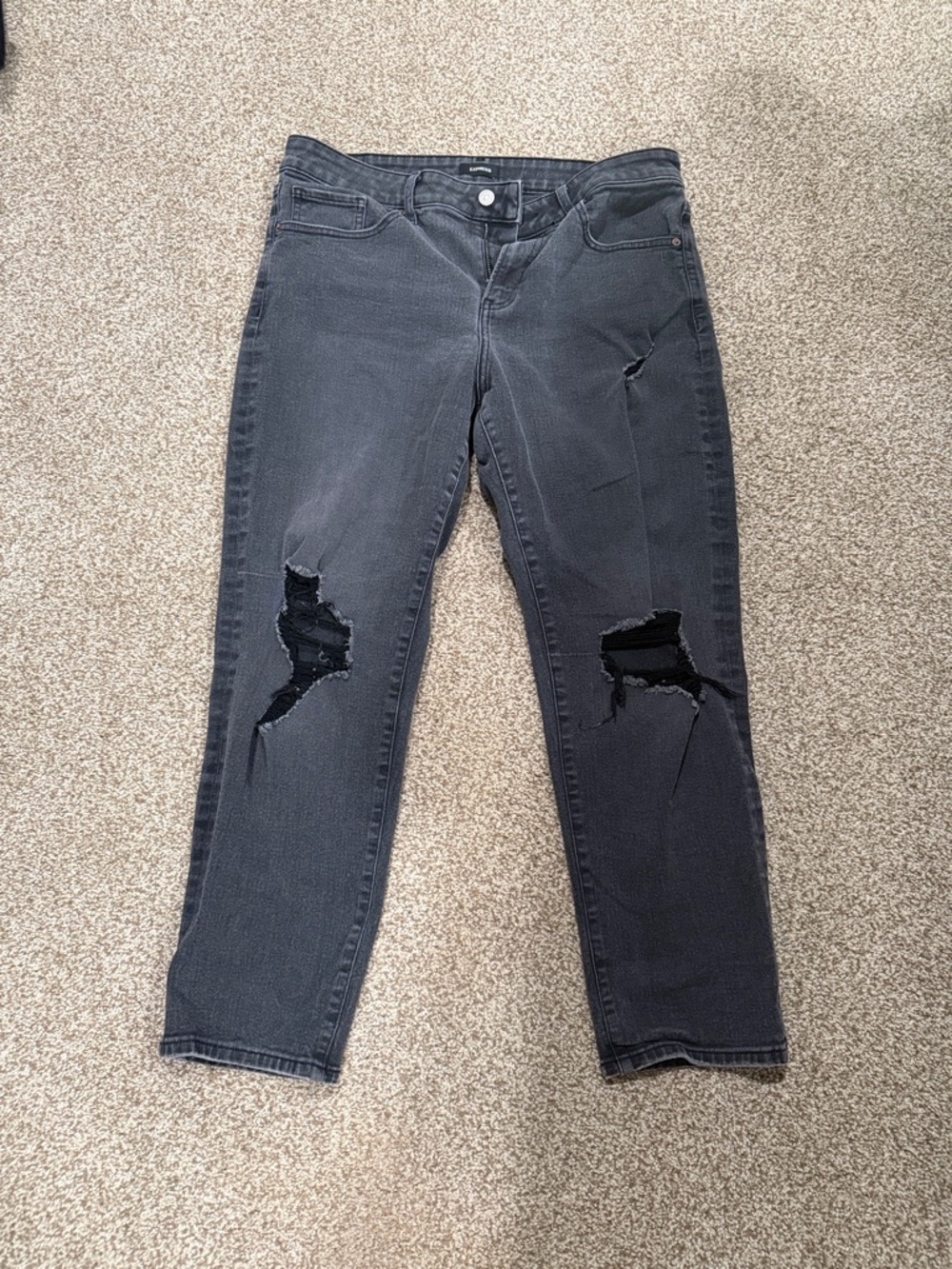 Express Boyfriend Jeans in Black